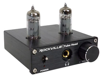 Rockville TubeHead Tube Headphone Amplifier Amp / 6K4 Tubes / 16-300 Ohms/180mW - Image 1 of 4
