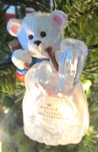 Hallmark Ornament 1991 BEARY ARTISTIC senza scatola o adattatore luce - Foto 1 di 7