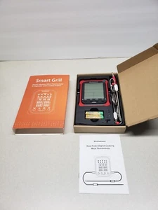 Smart Grill Smart Wireless BBQ Thermometer 2 Channels Color-Coded Probes NEW - Picture 1 of 7