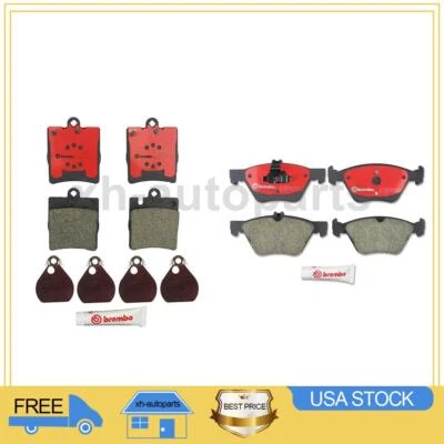 Pastillas de freno delanteras traseras para Mercedes-Benz CLK320 2000 2001 2002 2003 2X Foto 1 de 3