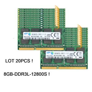 LOT Samsung 20x 8GB 2RX8 PC3L-12800S DDR3 1600MHZ 1.35V SODIMM RAM Memory 160GB - Picture 1 of 4