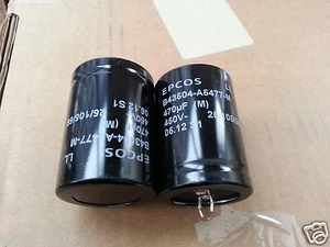 2pcs EPCOS B43504 470uF 450V 105C LOWESR HIEND TUBE AMP CAPS EXCELLNT PARA AUDIO! - Imagen 1 de 2