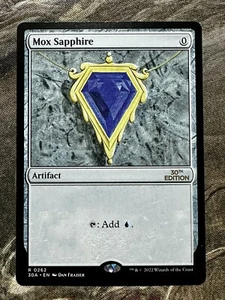 Mox Sapphire Modern Frame MTG Magic 30th Anniversary Edition 0262 NM Pack Fresh - Picture 1 of 2