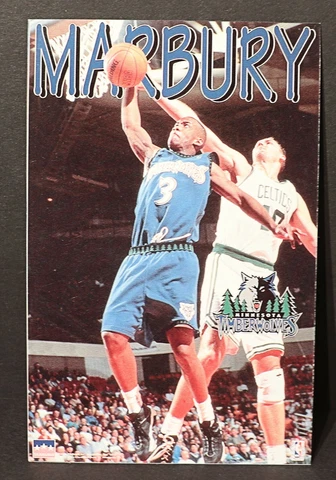 Marbury NBA Starline Mini Poster Approx 3" x 5" Inch NOS (g-e) Cover
