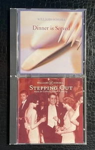 WILLIAMS SONOMA Dinner Is Served CD MINT/VG+ Ballpoint Pen & Stepping Out 2 CDs - Picture 1 of 3
