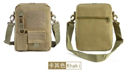 Tactical MOLLE Pouch Small Canvas Messenger Bag Small Sling Bag Crossbody Pack - Image 1 of 4