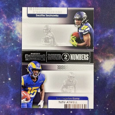 2021 Contenders D’WAYNE ESKRIDGE TUTU ATWELL Round 2 Numbers RC Rookie #RN-DES - Image 1 of 2