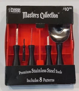 Utensili Acciaio Inox Collezione Pumpkin Masters Kit Intaglio Zucca Set 5 Pezzi - Foto 1 di 9