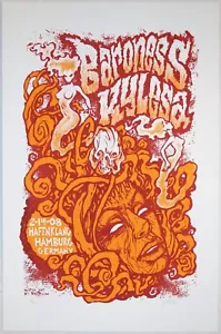 2008 Baroness & Kylesa - Hamburg Silkscreen Concert Poster S/N by DWITT - Picture 1 of 1