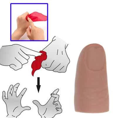 Zauber Daumen Zauberfinger Finger Magic Magie Zaubertrick Daumenspitze Tuch - Bild 1 von 3