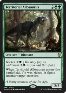 TERRITORIAL ALLOSAURUS NM Dominaria mtg Green - Dinosaur Rare - Picture 1 of 1