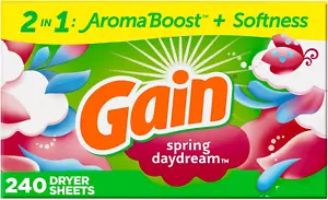 Dryer Sheets, 240 Count, Original Scent Laundry Fabric Softener Sheets with 2-In - Picture 1 of 12