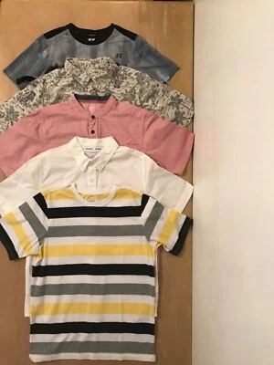 Wonder Nation, Old Navy, Russell Boys Summer Tops Lot of 5 (1 New) Size 16 - Image 1 of 4