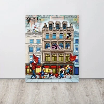 Alec Monopoly Canvas Print "Team with Characters Shopping Date" Wall Art - Image 1 of 4