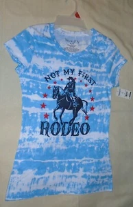 Neu mit Etikett Bohemian Batik COWGIRL DAMEN RODEO KURZÄRMELIGES GRAFIK-T-SHIRT GRÖSSE M - Bild 1 von 6