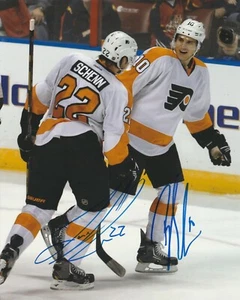LUKE SCHENN BRAYDEN SCHENN SIGNED PHILADELPHIA FLYERS 8X10 PHOTO - Picture 1 of 1