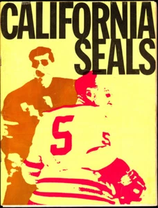 1967 California Seals v San Diego Gulls Game Program vtg WHL Hockey Oakland -nhl - Picture 1 of 1