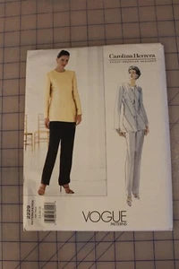 Vogue Pattern #2229 Carolina Herrera Size 14,16,18 Misses' Jacket & Pants - Picture 1 of 2