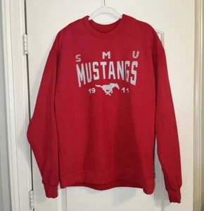 Southern Methodist University SMU Mustangs Sweatshirt Mens LG - Red. Never Worn - Picture 1 of 3