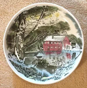 Vintage Johnson Brothers Inglaterra Old Mill Pin Plato Ironstone Friendly Village? - Imagen 1 de 5