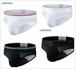 Sexy Men Underwear Cotton Breathable Low Waist Panties Transparent Gay Briefs - Picture 1 of 16