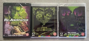 RE-ANIMATOR / BRIDE OF RE-ANIMATOR / BEYOND RE-ANIMATOR 3 Blu Ray Set Special Ed - Picture 1 of 6