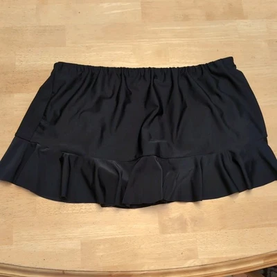 Falda de baño para mujer talla grande 18W traje de baño negro parte inferior solo Croft y carretilla Foto 1 de 4