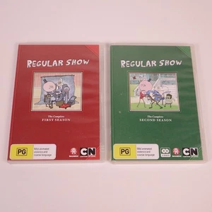 Regular Show Season 1 & 2 DVD Set PAL Region 4 - Cartoon Network Series VGC - Picture 1 of 7