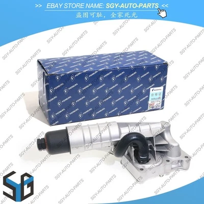 Carcasa de filtro de aceite de motor de aluminio para Mercedes-Benz C250 SLK250 2012-2015 1,8 L Foto 1 de 4