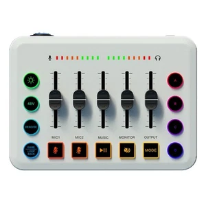 Mixeur gaming RGB facilement transportable idéal pour la création de contenu à distance - Photo 1/14