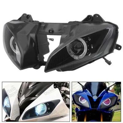 White Angel Red Devil Eye Headlight Assembly For Yamaha YZF R6 YZF-R6 2008-2015 - Image 1 of 4