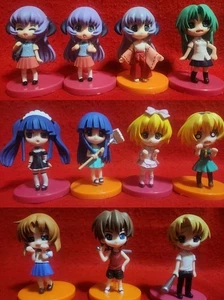 Ryukishi’07 Higurashi When They Cry Deformed Figure 11p Set Completo Membri Usato JP - Foto 1 di 12