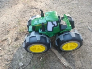 John Deer Monster Tractor Toy Push Button Tractor Noises Lights Up USA Seller - Picture 1 of 3