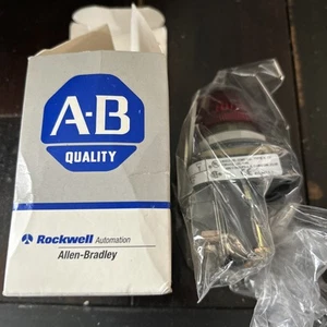 Allen-Bradley 800h-qr24r Series T Pilot Light 24v Red Lens NEW - Picture 1 of 4