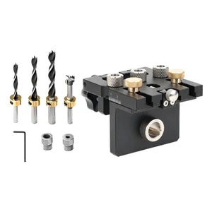 Woodworking Drilling Locator Hole Puncher Doweling Jig Drilling Guide Carpentry - Picture 1 of 8