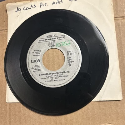 Honeymoon SUITE Love Changes Everything/Fast Company 1988 Wea Records 45 - Image 1 of 4