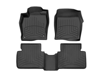 WeatherTech FloorLiner HP for 2016-2016 Honda Civic - 1st & 2nd Row, Black - Imagem 1 de 4