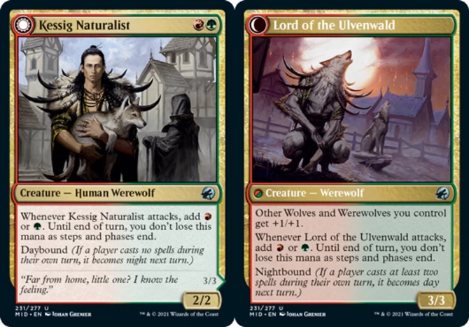 x1 Kessig Naturalist // Lord of the Ulvenwald - Innistrad: Midnight Hunt - NM -  - Image 1 of 1