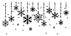 Really Great Stencils, Snowflakes Large 3 Stencil, 5.9x12", Winter, Christmas - Picture 1 of 2