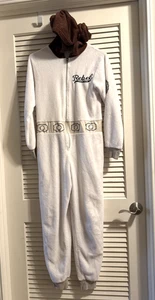 Star Wars Prinzessin Leia Pyjama ohne Fuß mit Kapuze Einteiler XS Kostüm Reißverschluss Anzug - Bild 1 von 7