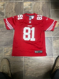 Nike On Field NFL San Francisco 49ers Anquan Boldin #81 Jersey Size Youth L. - Picture 1 of 4