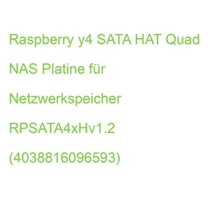 Raspberry y4 SATA HAT Quad NAS Platine für Netzwerkspeicher RPSATA4xHv1.2 (40388 - Bild 1 von 2