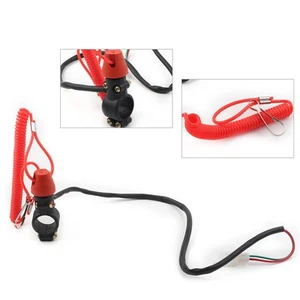 Engine Stop Kill Switch Safety Tether Lanyard For Pit Dirt Quad Bike Motorcycle - Picture 1 of 9