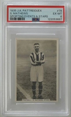 1935 J.A. Pattreiouex Stanley Matthews Eventos Deportivos y Estrellas #78 PSA 6 Foto 1 de 2