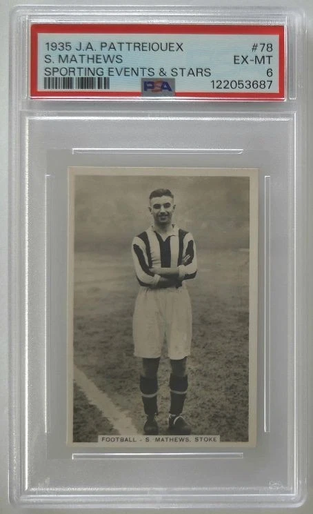 1935 J.A. Pattreiouex Stanley Matthews Sporting Events & Stars #78 PSA 6 - Image 1 of 2