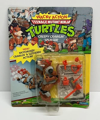 Creepy Crawlin' Splinter Wacky Action TMNT (1990 Playmates) Action Figure - Image 1 of 4