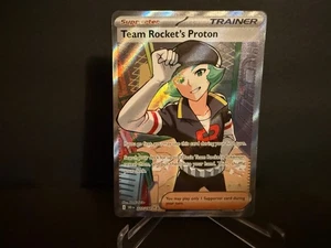Team Rocket's Proton 227 2025 Pokemon Destined Rivals Full Art U Rare Card NM+ - Picture 1 of 2