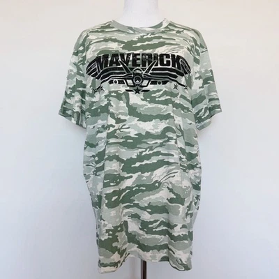 Top Gun Maverick Movie T-Shirt Mens Size XL Green Camo Tom Cruise Miles Teller - Image 1 of 4
