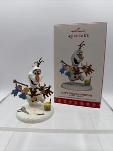Hallmark Andenken Ornament 2017 Olafs Frozen Abenteuer Disney Anna Elsa - Bild 1 von 10