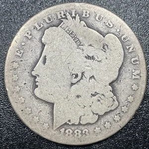 1883 CC Morgan Silver Dollar $1 About Good Circulated Carson City Has Character - Picture 1 of 2